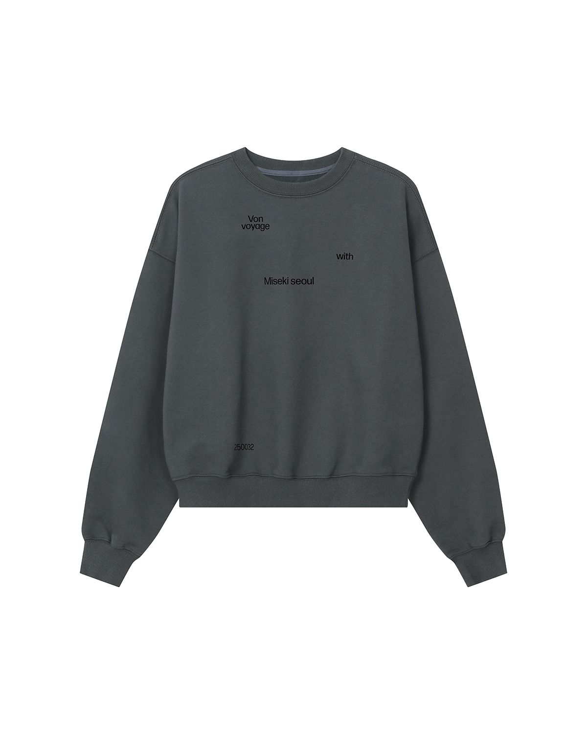 미세키서울(MISEKI SEOUL) Von voyage sweat shirts CHARCOAL