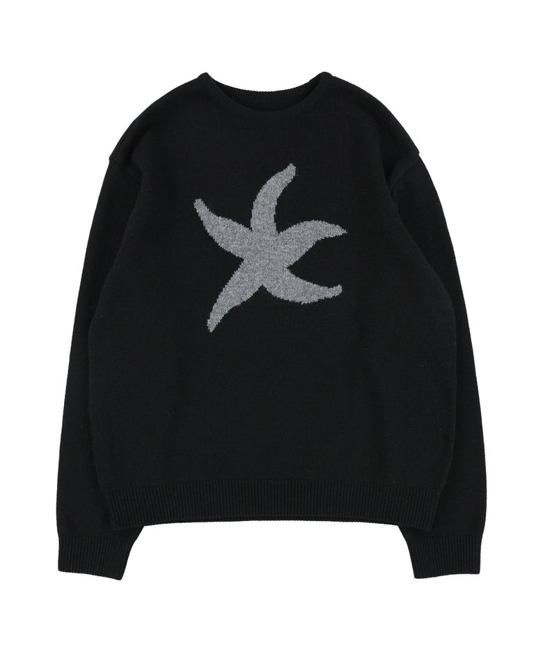 TCM starfish knit (black)
