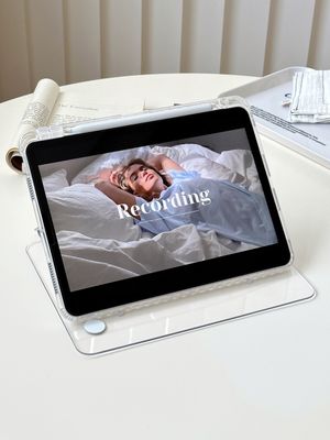 감성 투명 아크릴 아이패드 세로거치 케이스