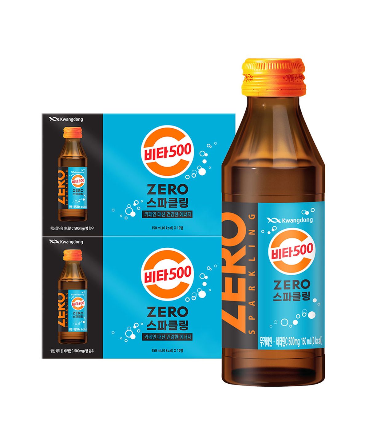 광동제약(KWANGDONG) 비타500 제로 스파클링 150ml 20병