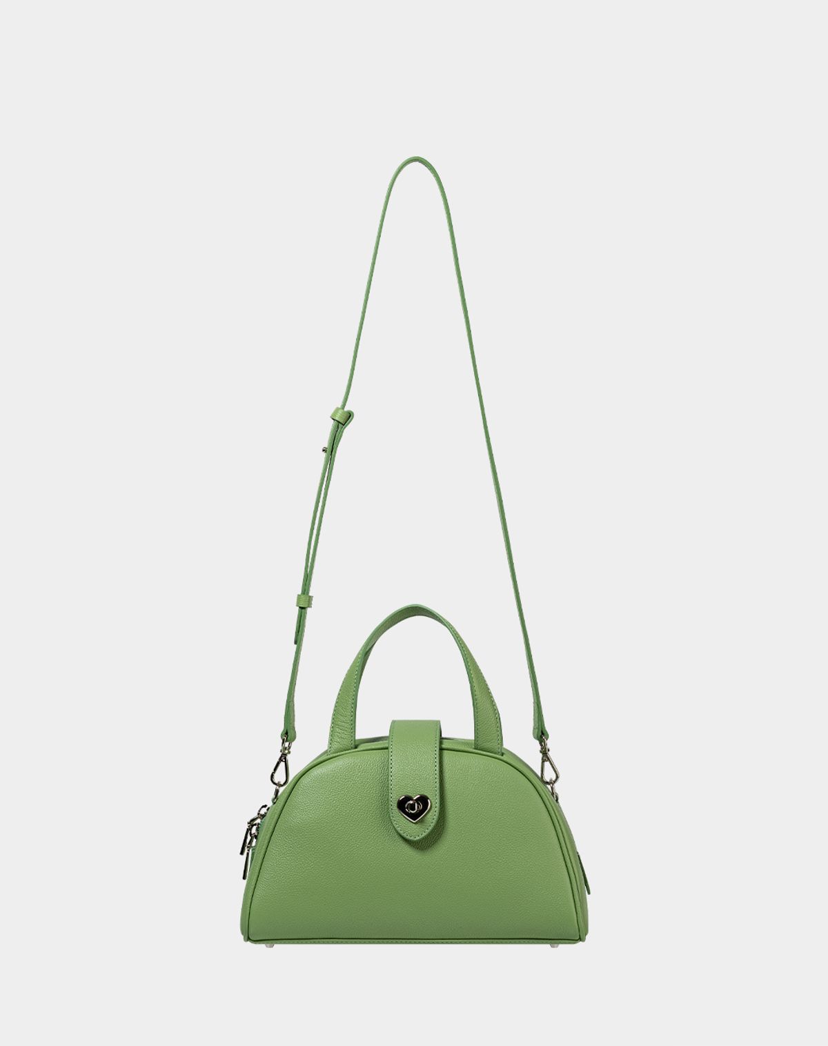 키시닝(KISYNING) Halfmoon Leather Mini Tote Bag (Apple Green)