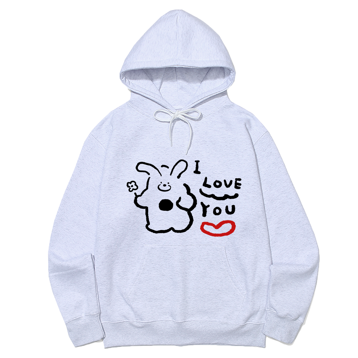 어썸어스(AWESOMEUS) I LOVE YOU RABBIT HOODIE_3 COLOR