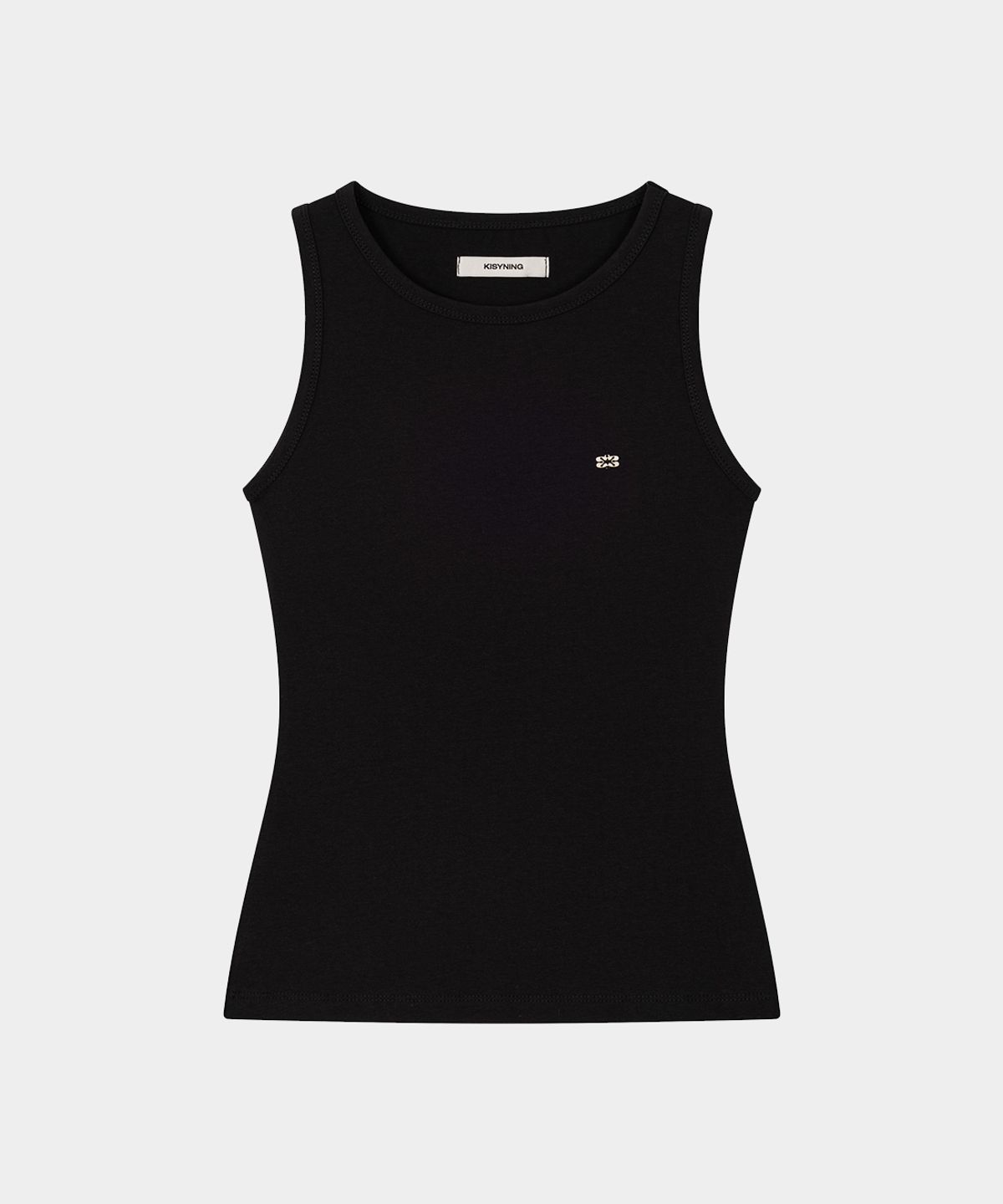 키시닝(KISYNING) Edge Backless Sleeveless Top (Black)