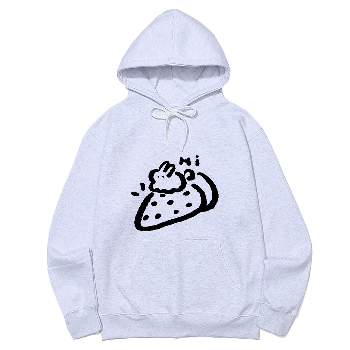 어썸어스(AWESOMEUS) RABBIT ON PIZZA HOODIE_3 COLOR