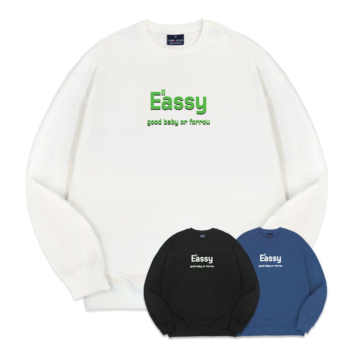 엘런아시(ELLENASSY) 굿베이비 오버핏 맨투맨