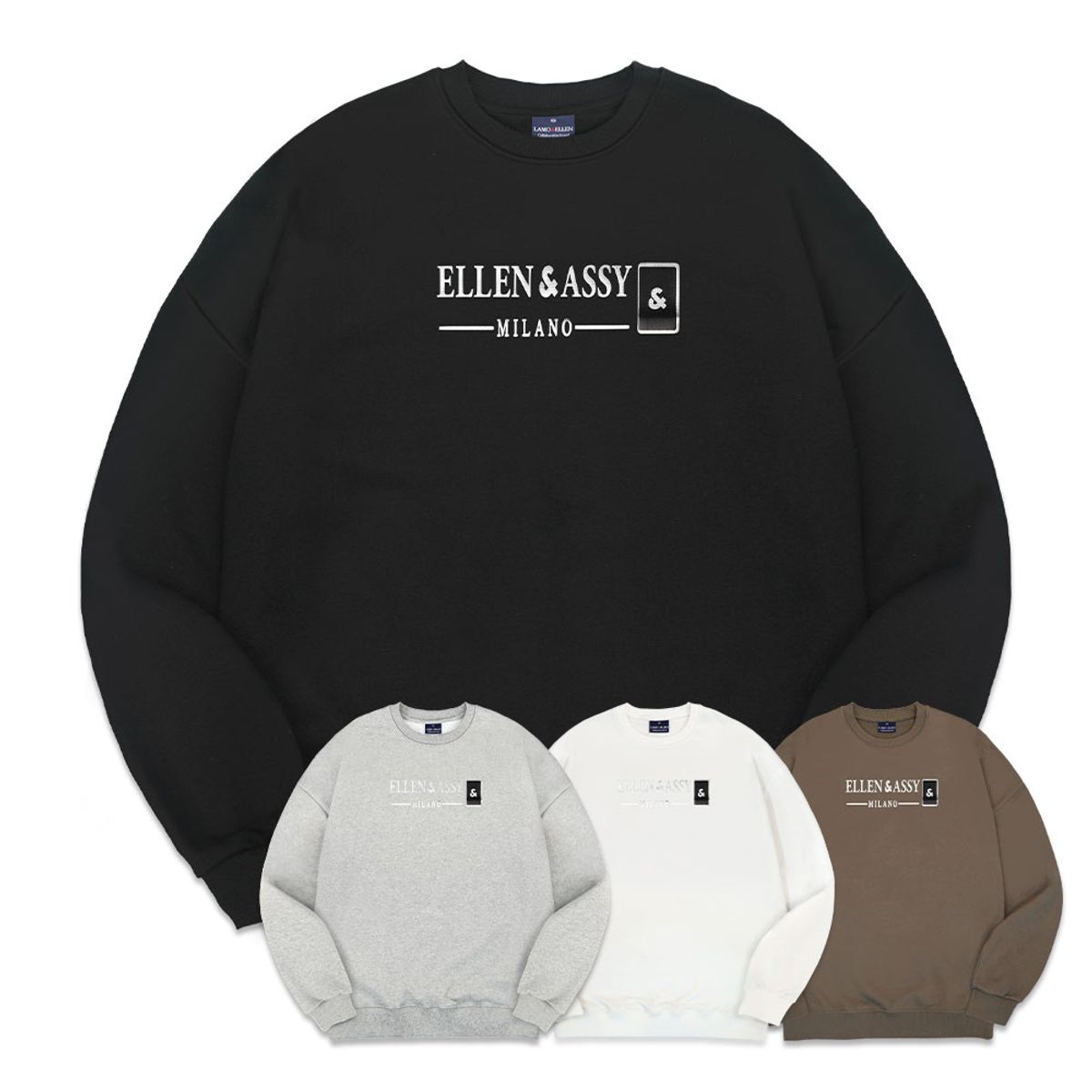 엘런아시(ELLENASSY) EA밀라노 오버핏 맨투맨