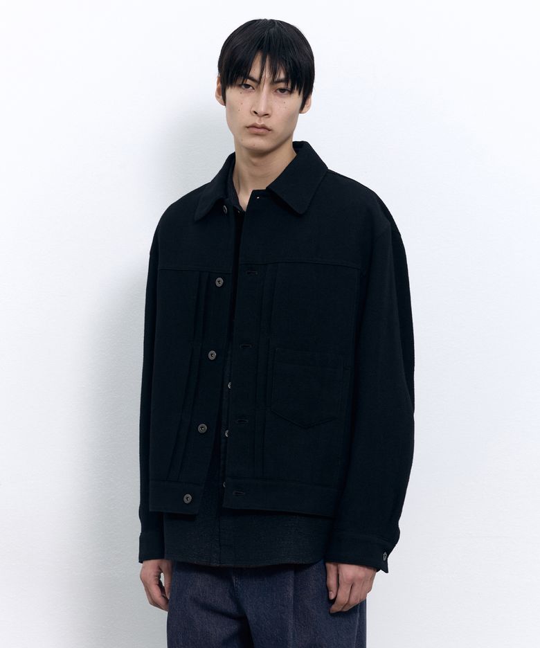헴프 울 TYPE1 자켓 BLACK