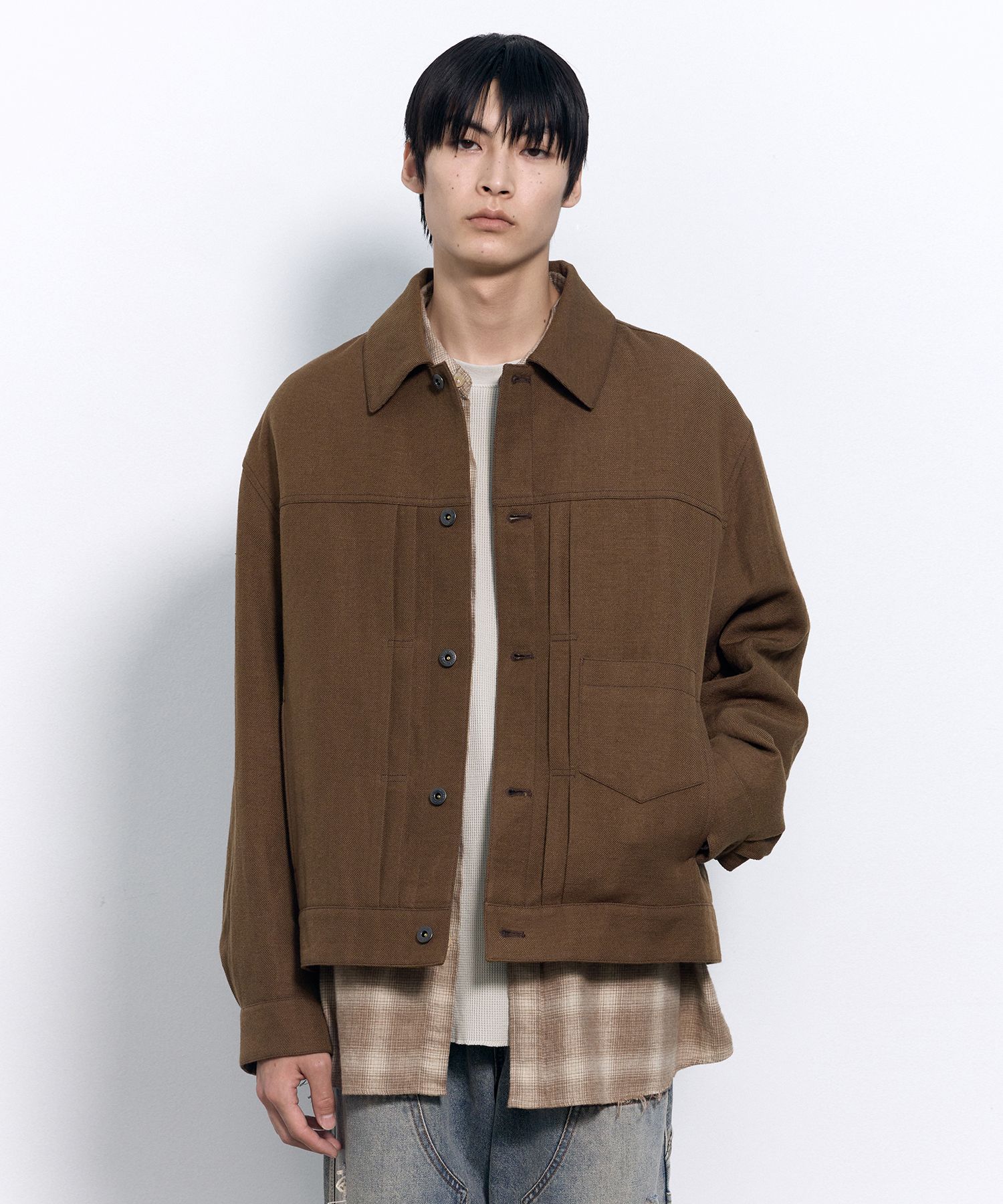 【INSILENCE】 Hemp Wool TYPE1 Jacket CAMEL BEIGE MUSINSA | INSILENCE Hemp Wool TYPE1 Jacket CAMEL BEIGE
