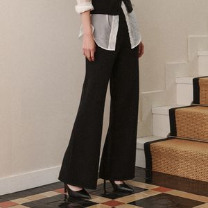 골지셋업 소프트 밴딩팬츠-블랙