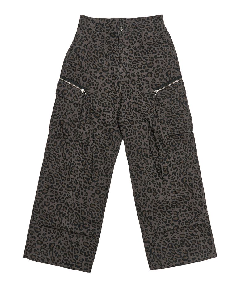 CAMOUFLAGE CARGO PANTS CHARCOAL