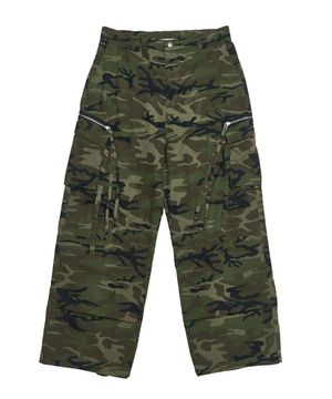 CAMOUFLAGE CARGO PANTS GREEN