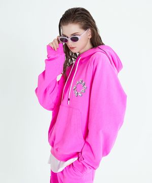 NYC 로고 후디 핑크