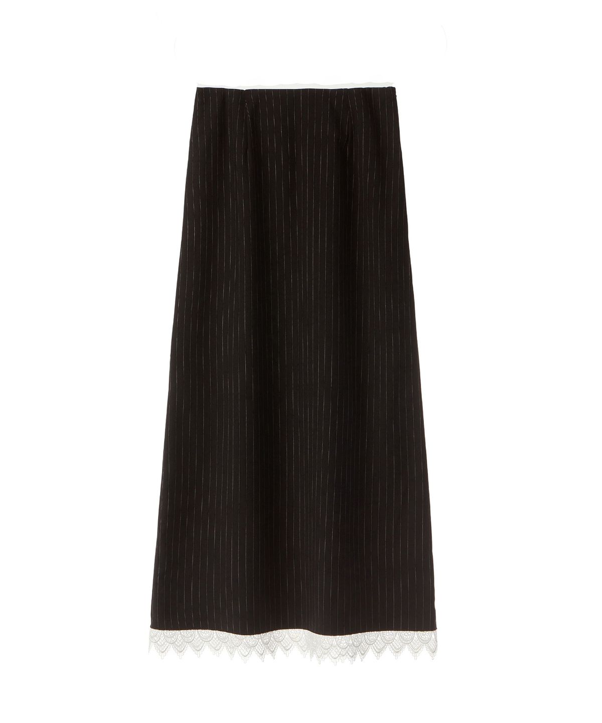 모이페어(MOIFAIRE) STRIPED MAXI SKIRT / BLACK