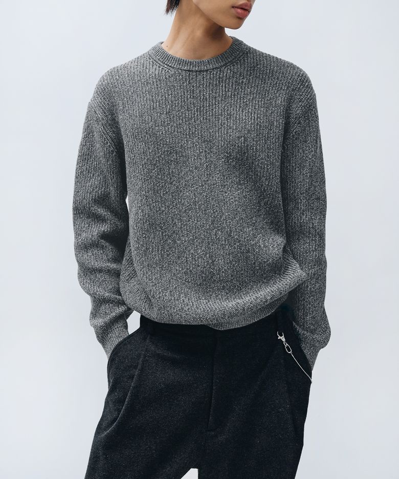 하찌 엘보 볼륨 풀오버_오레오