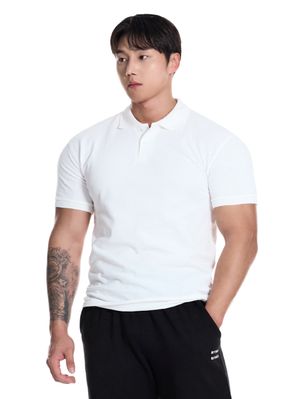 코튼 무지 머슬핏 PK 카라티_2Color