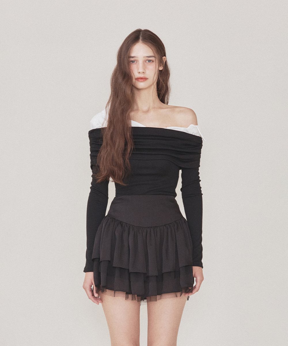 MUSINSA | NOT YOUR ROSE Lily Top (Black)