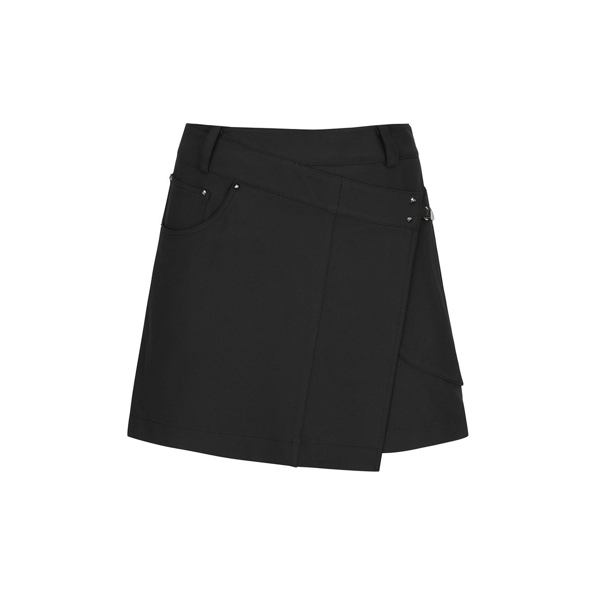 어뉴골프(ANEW GOLF) W BUCKLE POINT A-LINE SQ_BK