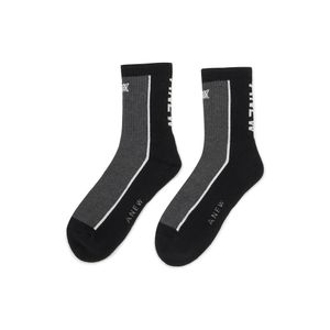 (M) LINE SOCKS_BK