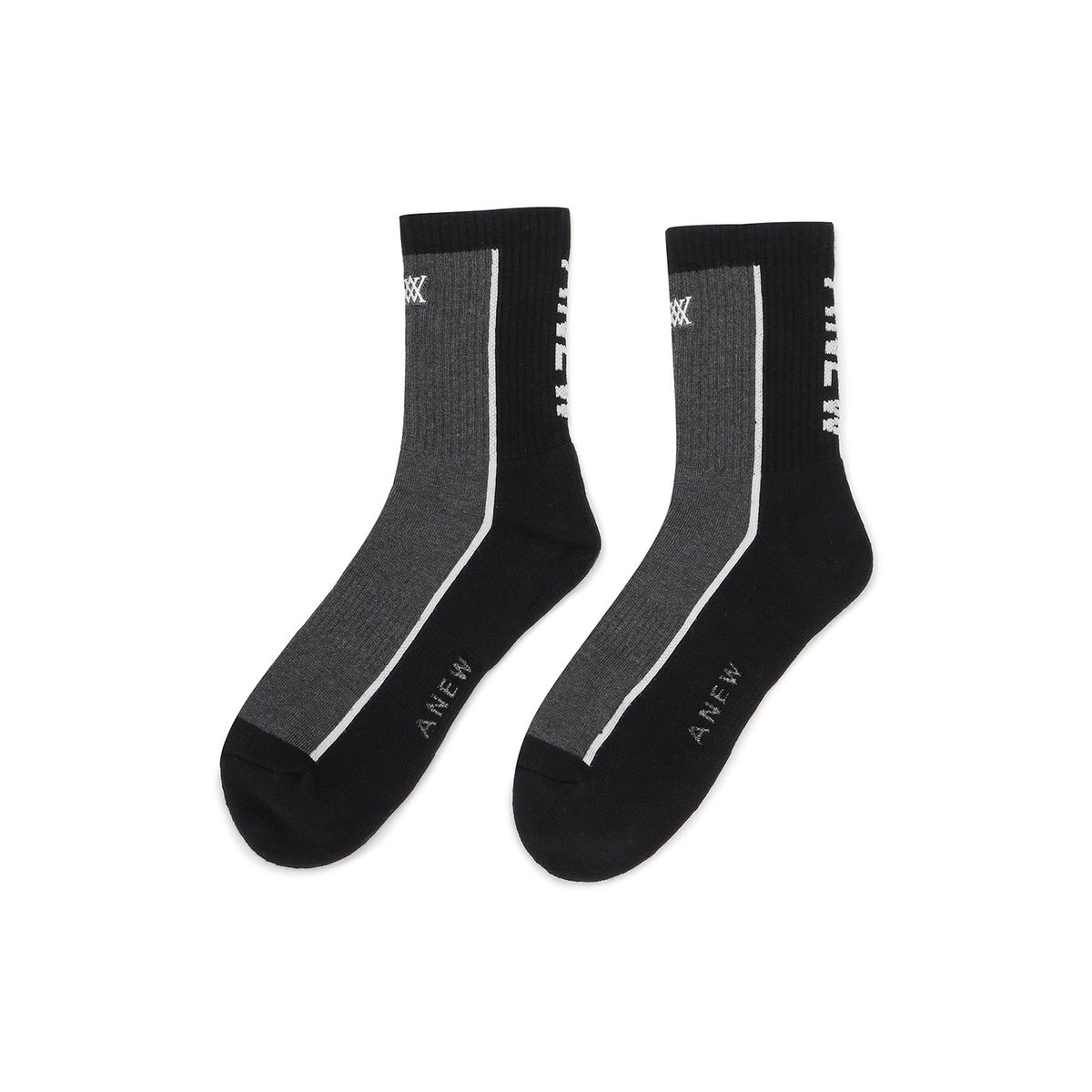 어뉴골프(ANEW GOLF) (M) LINE SOCKS_BK