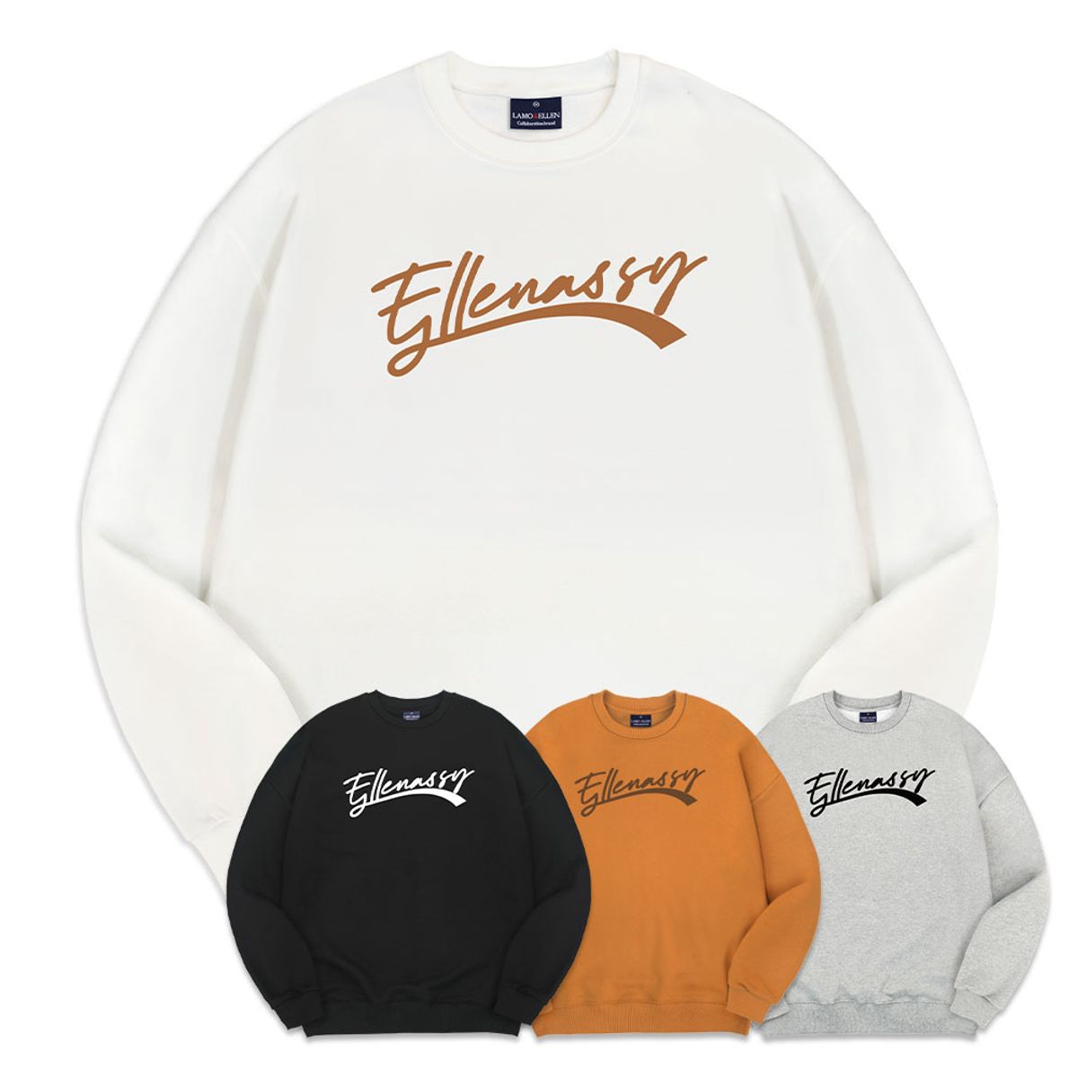 엘런아시(ELLENASSY) 엘러니쉬 오버핏 맨투맨
