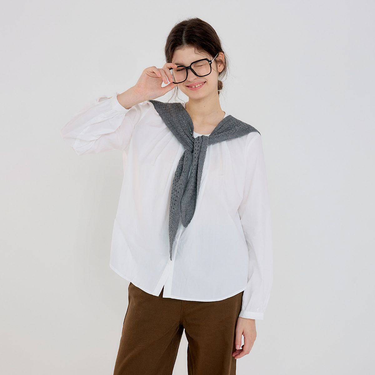 에이앤레이(AEIREI) AR_Autumn shawl shirt_3color