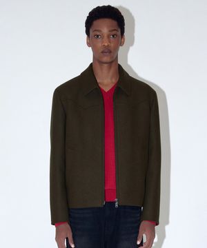 미니멀 웨스턴 블루종 브라운 IEJU4F102W2