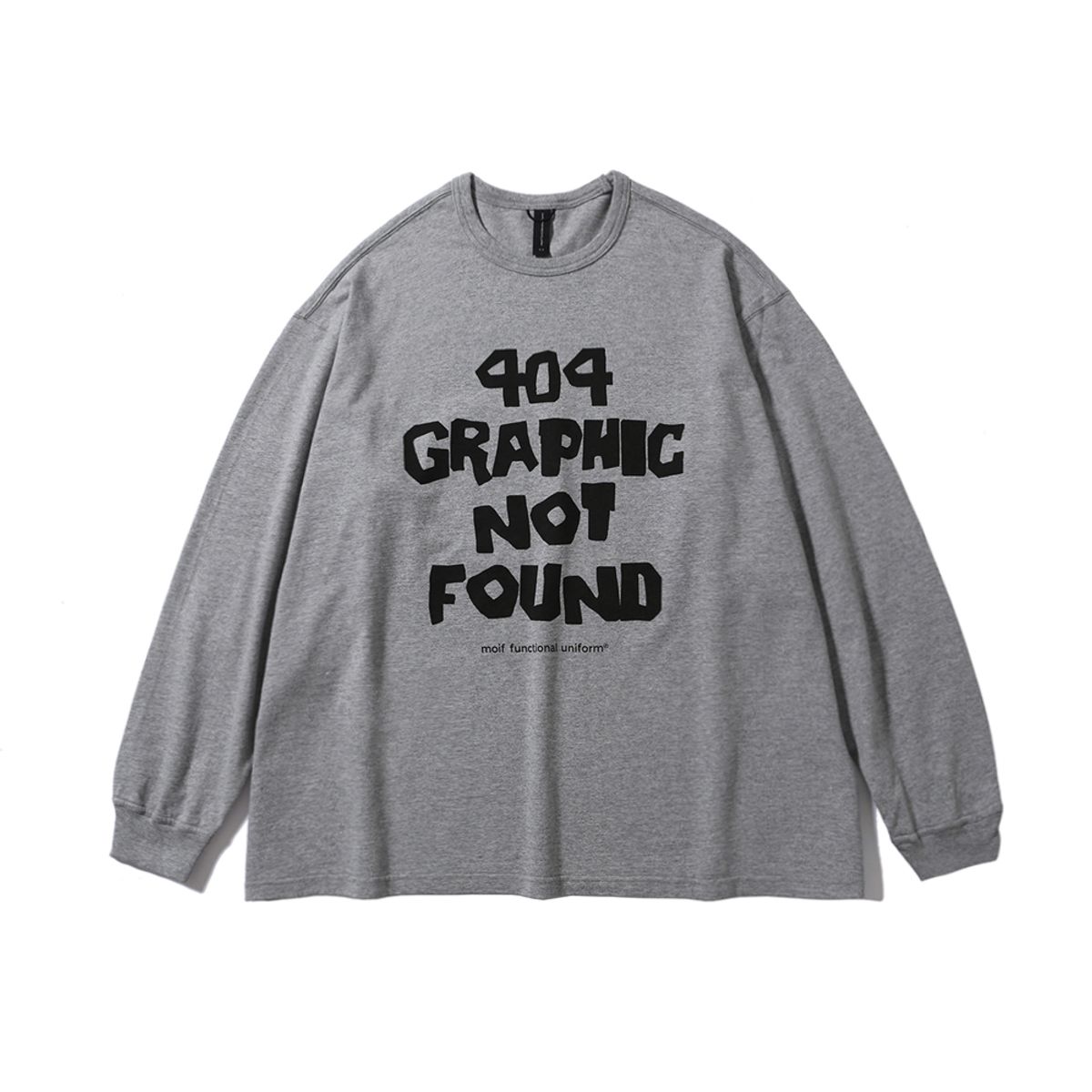 모이프(MOIF) [AW24]404 GNF(F) L/S TEE  / HEATHER GRAY