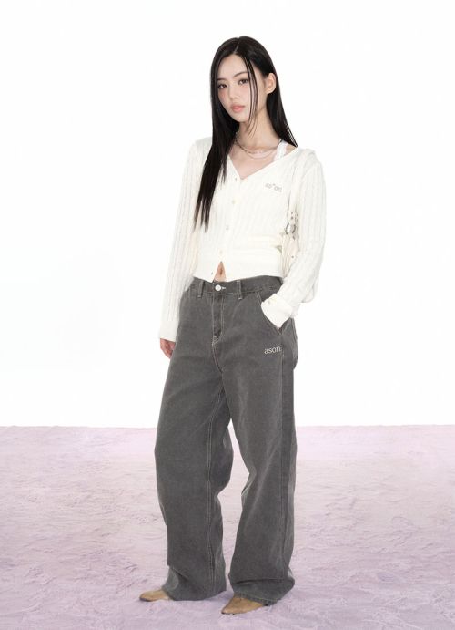 애즈온(ASON) SMOG WIDE PANTS / GRAY - 사이즈 & 후기 | 무신사