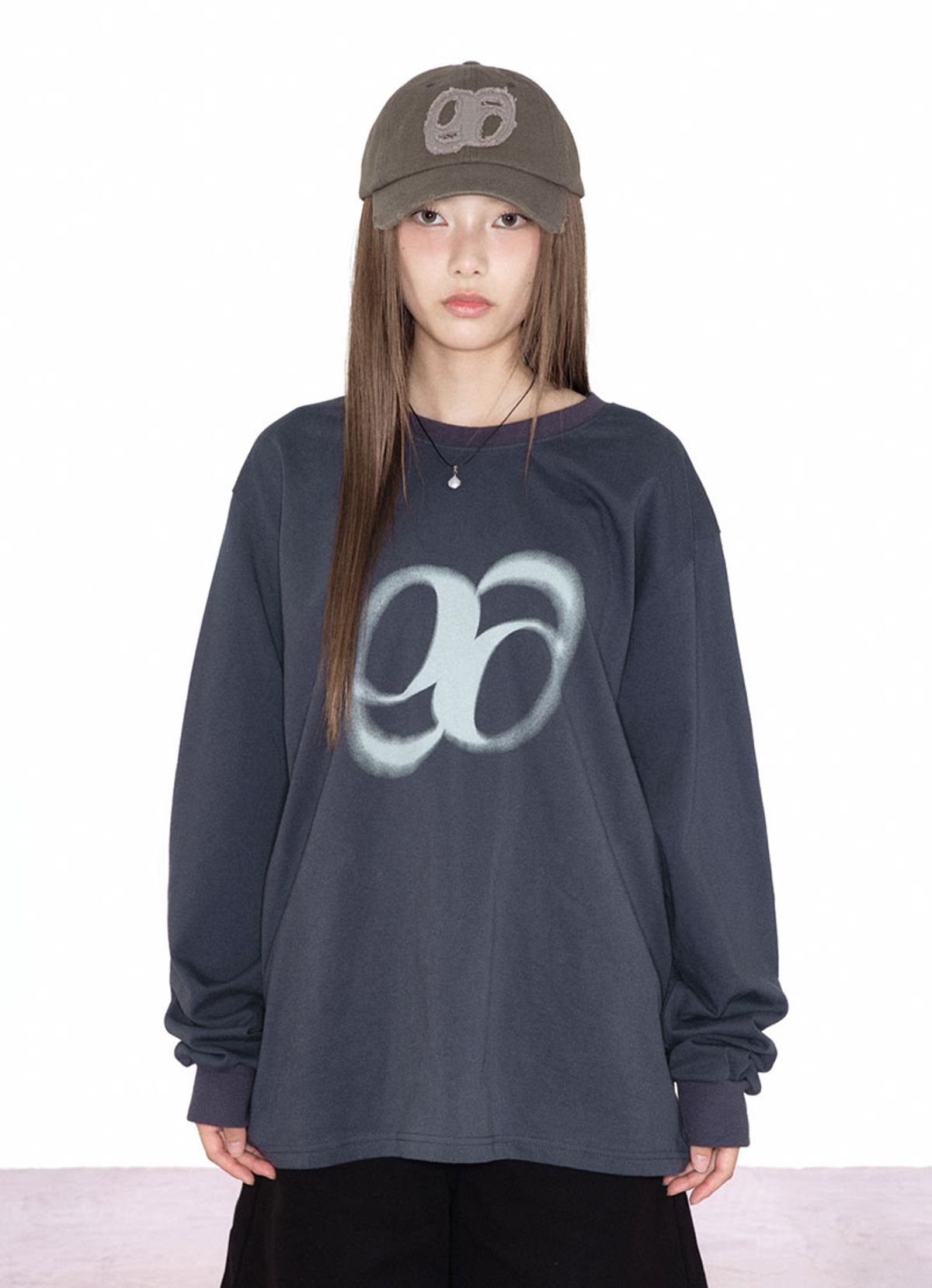 애즈온(ASON) BEBE LONG SLEEVE / CHARCOAL