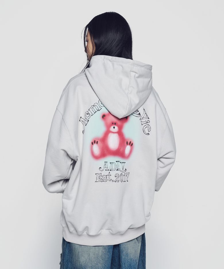 BLUR SKETCH BEAR HOODIE (3 COLOR)