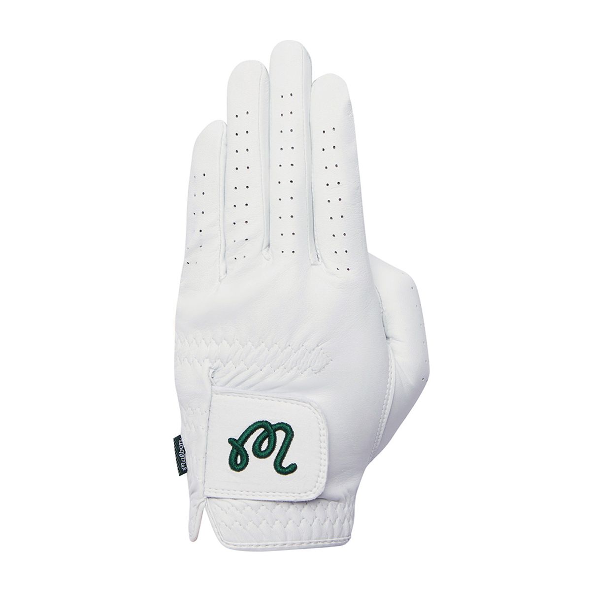 말본 골프(MALBON GOLF) 남성 자수 로고 왼손 장갑 WHITE (MAN)