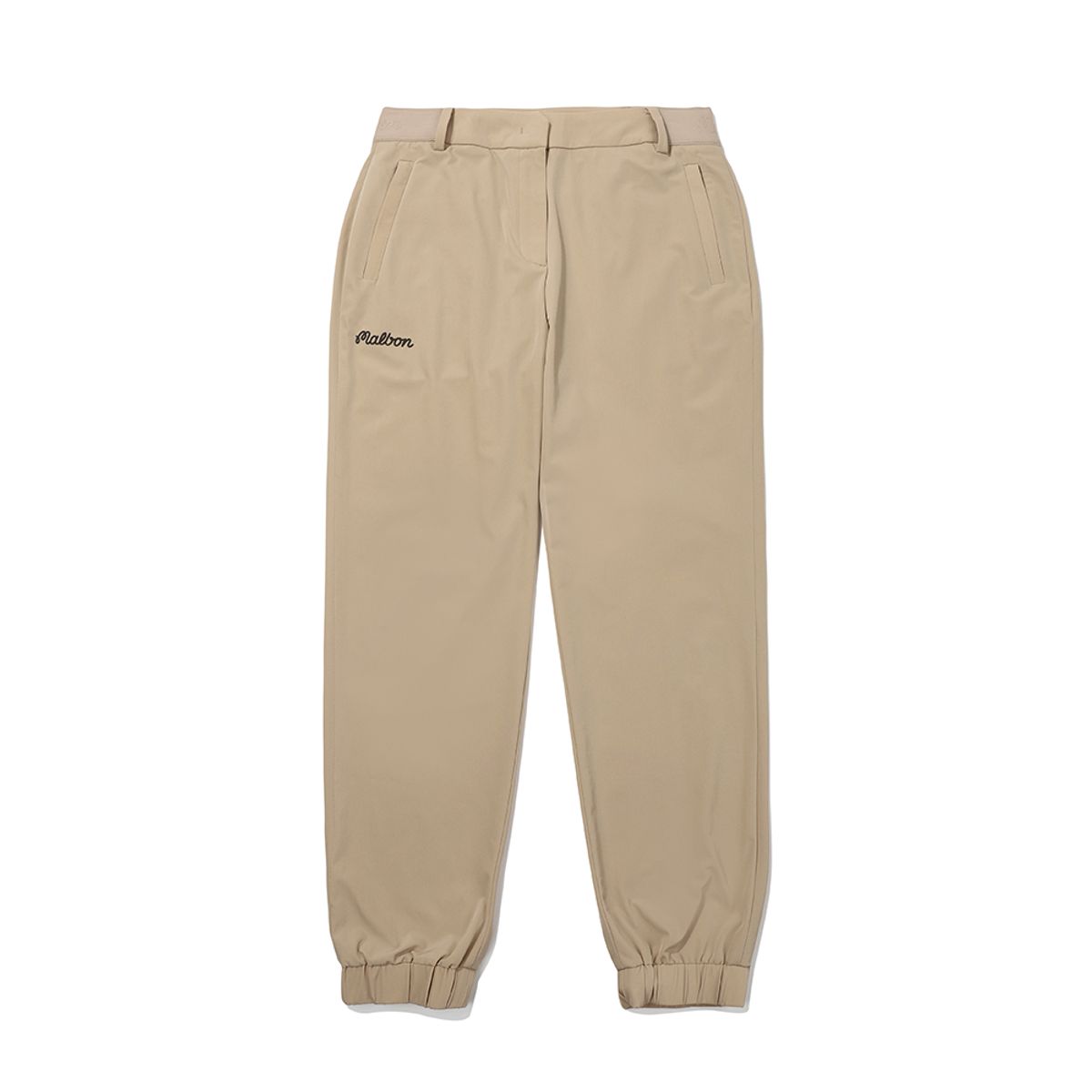 말본 골프(MALBON GOLF) 우븐 밴딩 조거 팬츠 BEIGE (WOMAN)