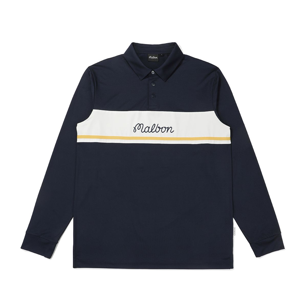 말본 골프(MALBON GOLF) 테크 컬러블럭 폴로 티셔츠 NAVY (MAN)