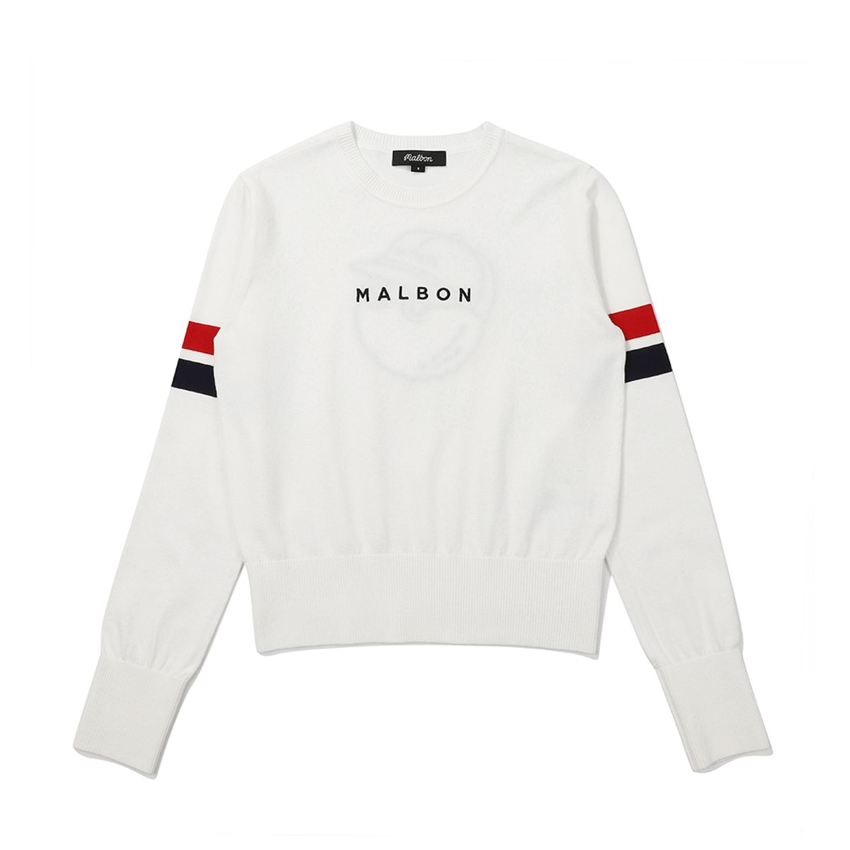 말본 골프(MALBON GOLF) 버킷 포인트 니트 탑 OFF WHITE (WOMAN)