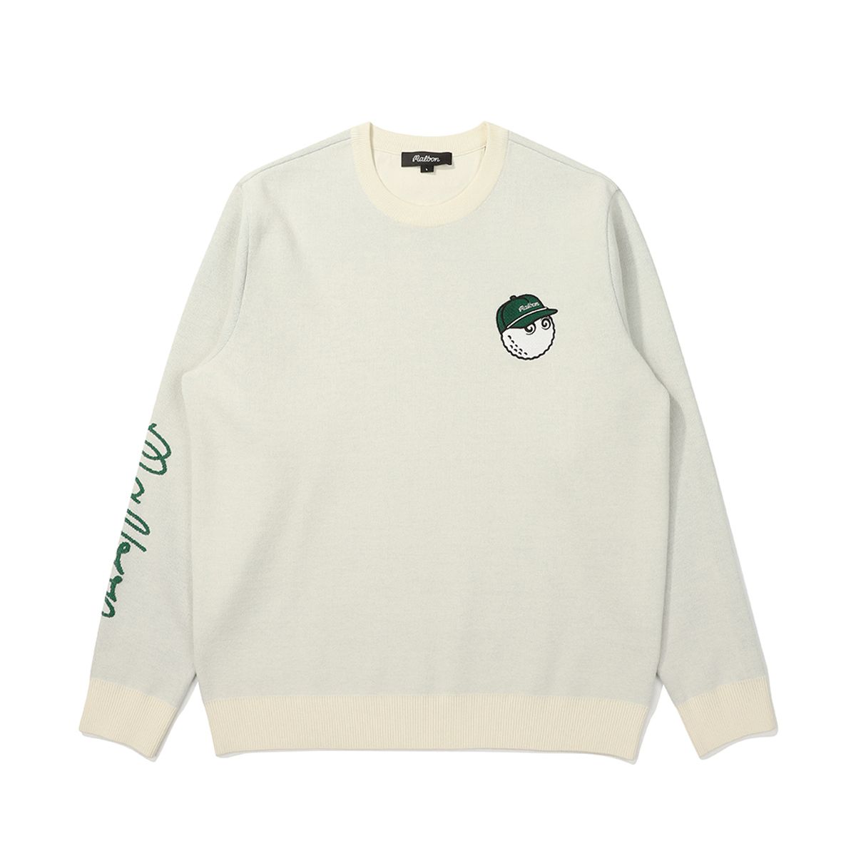 말본 골프(MALBON GOLF) 버킷 포인트 아모사 혼방 풀오버 스웨터 CREAM (MAN)