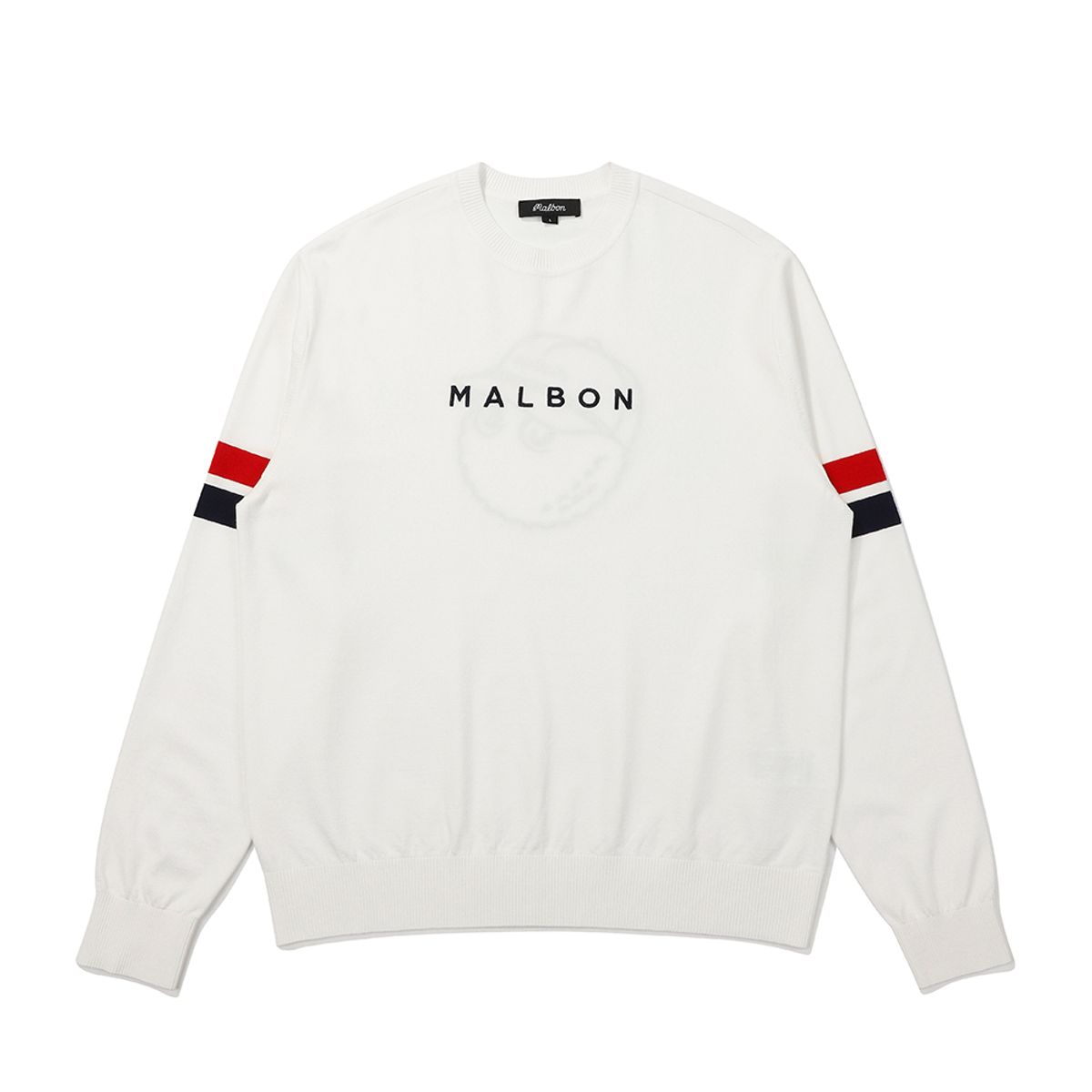 말본 골프(MALBON GOLF) 베이직 버킷 데니 스웨터 OFF WHITE (MAN)