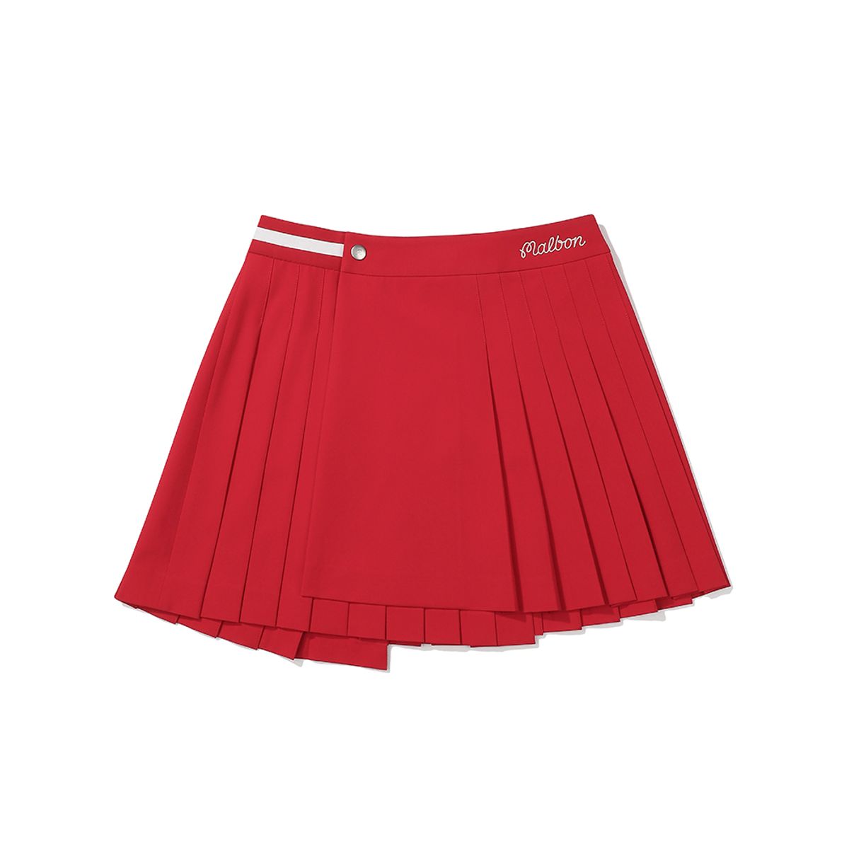 말본 골프(MALBON GOLF) 언발란스 랩스커트 RED (WOMAN)