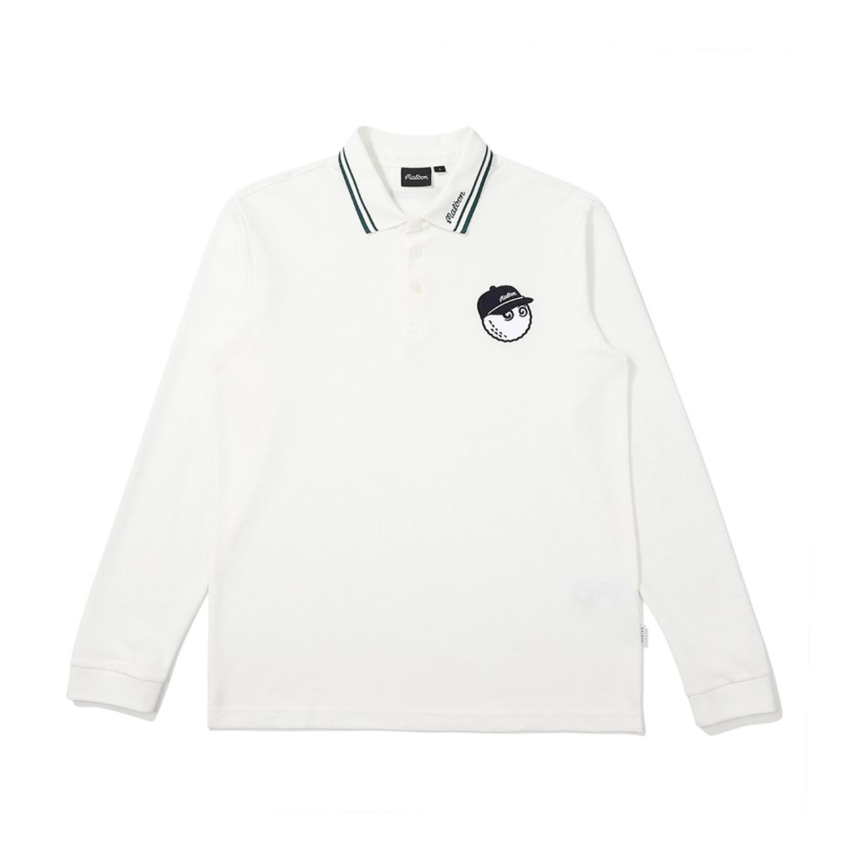 말본 골프(MALBON GOLF) 베이직 버킷 피케 폴로 티셔츠 OFF WHITE (MAN)