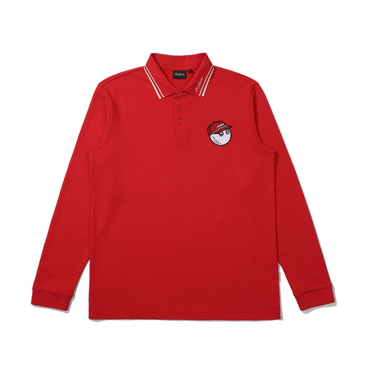 말본 골프(MALBON GOLF) 베이직 버킷 피케 폴로 티셔츠 RED (MAN)