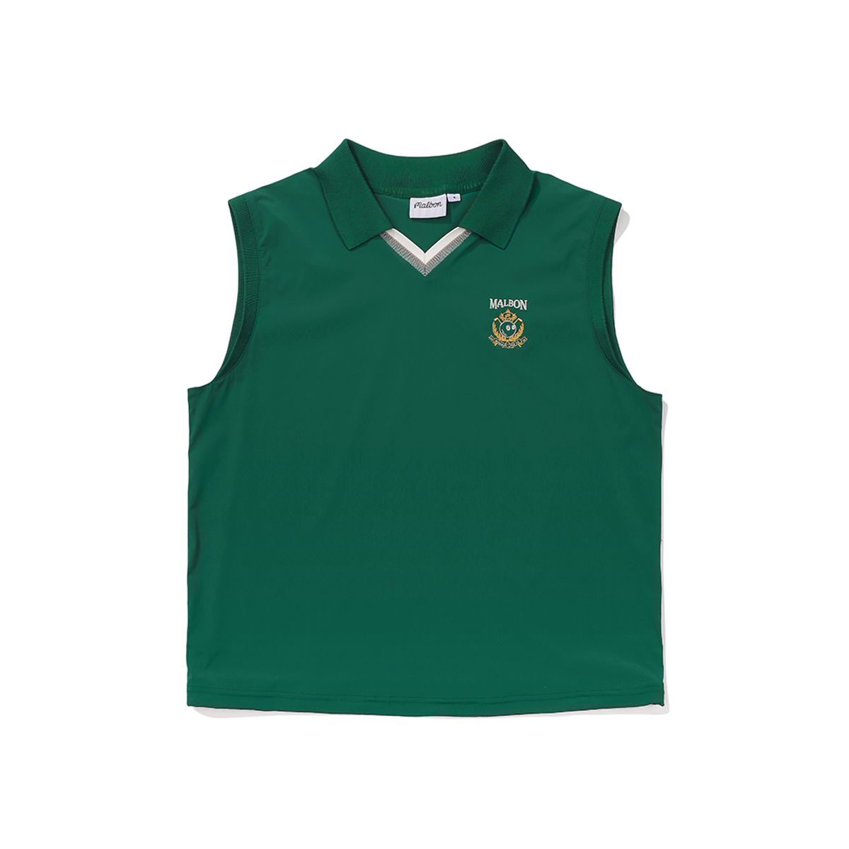 말본 골프(MALBON GOLF) 카라형 우븐 베스트 GREEN (WOMAN)