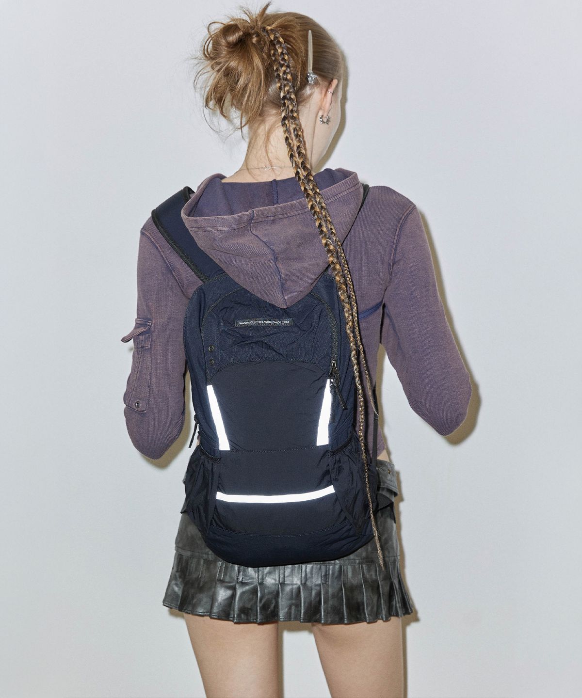스컬프터(SCULPTOR) Geek Slouchy Backpack Black