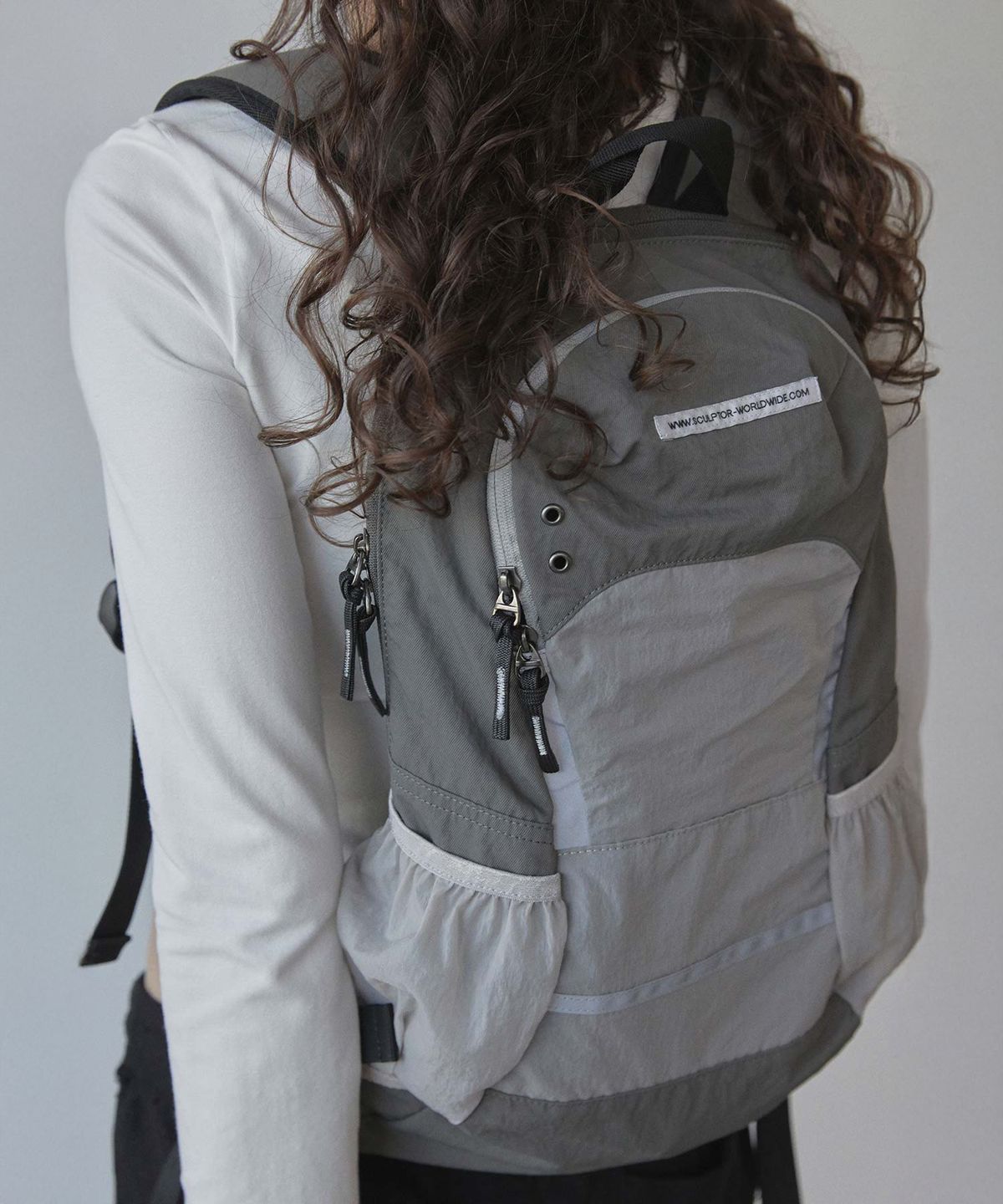 스컬프터(SCULPTOR) Geek Slouchy Backpack Khaki