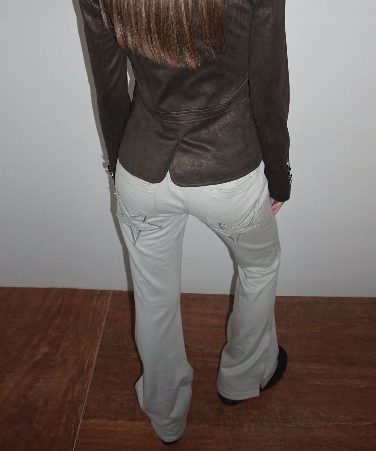 스컬프터(SCULPTOR) Glitter Boots Cut Sweatpants Sage