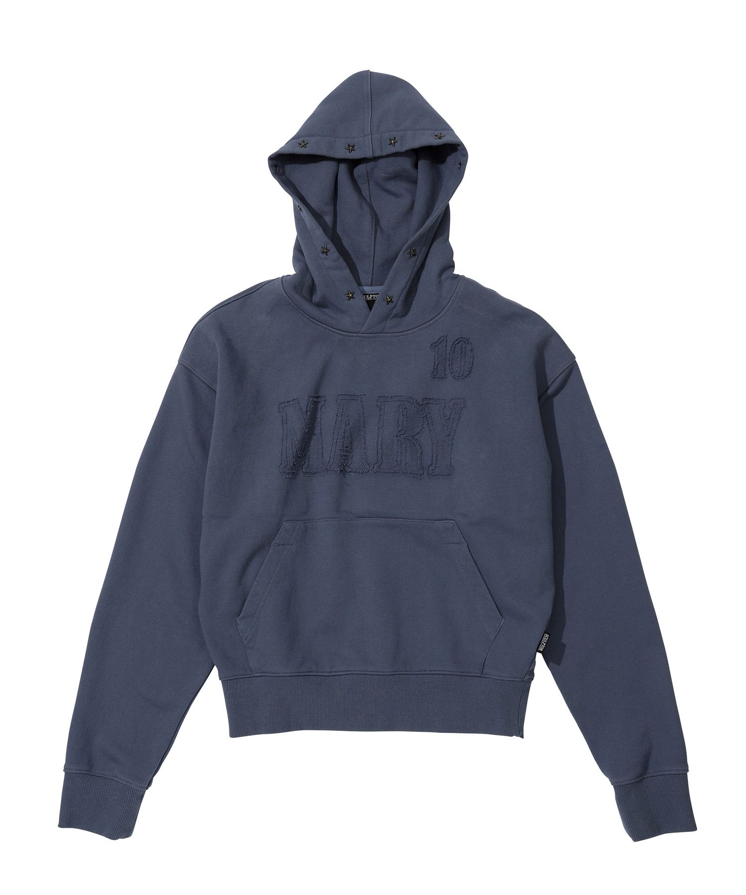 MUSINSA | SCULPTOR Mary Acid Peel Hoodie Washed Blue
