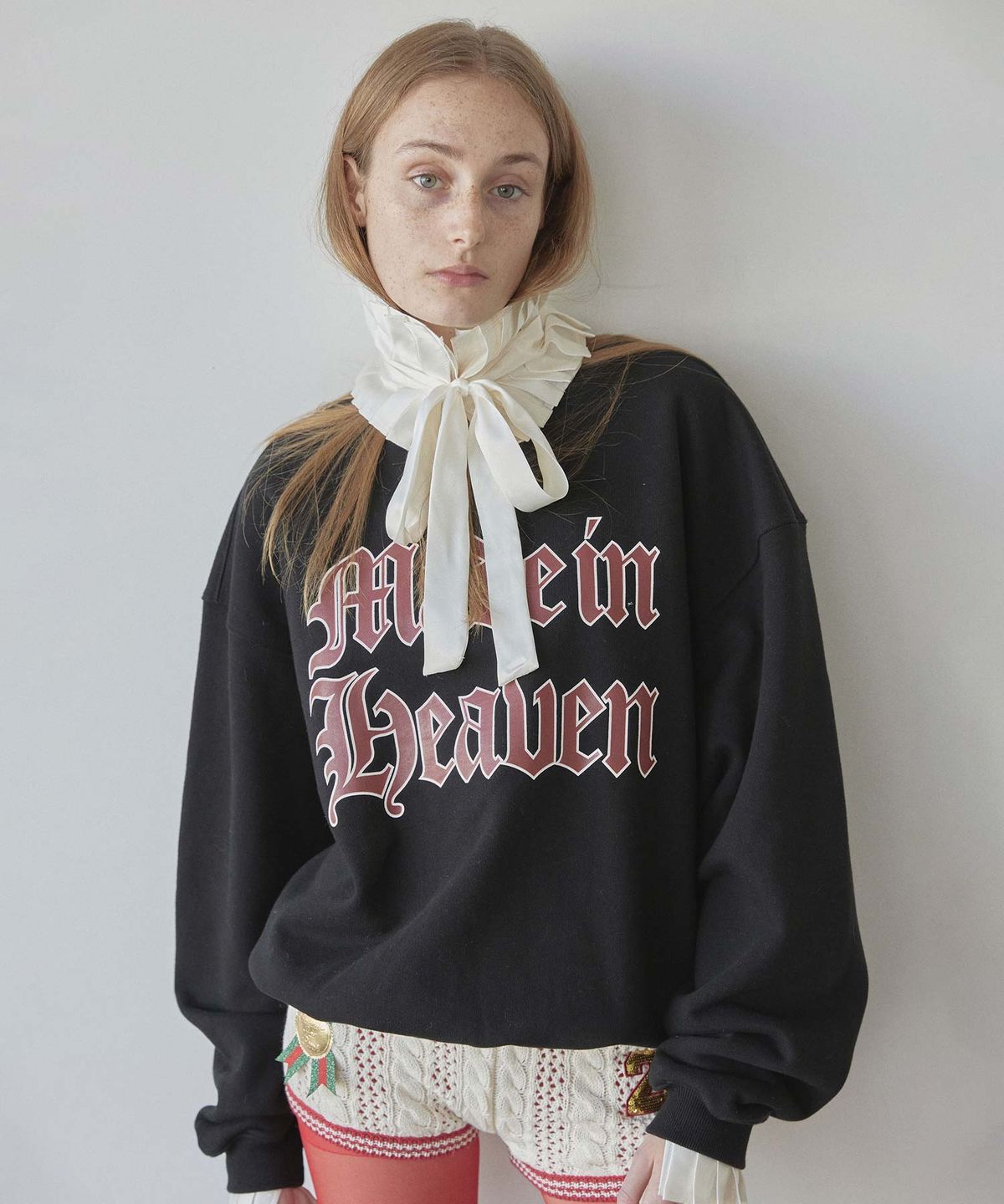 스컬프터(SCULPTOR) Sticky Paint Sweatshirt Black