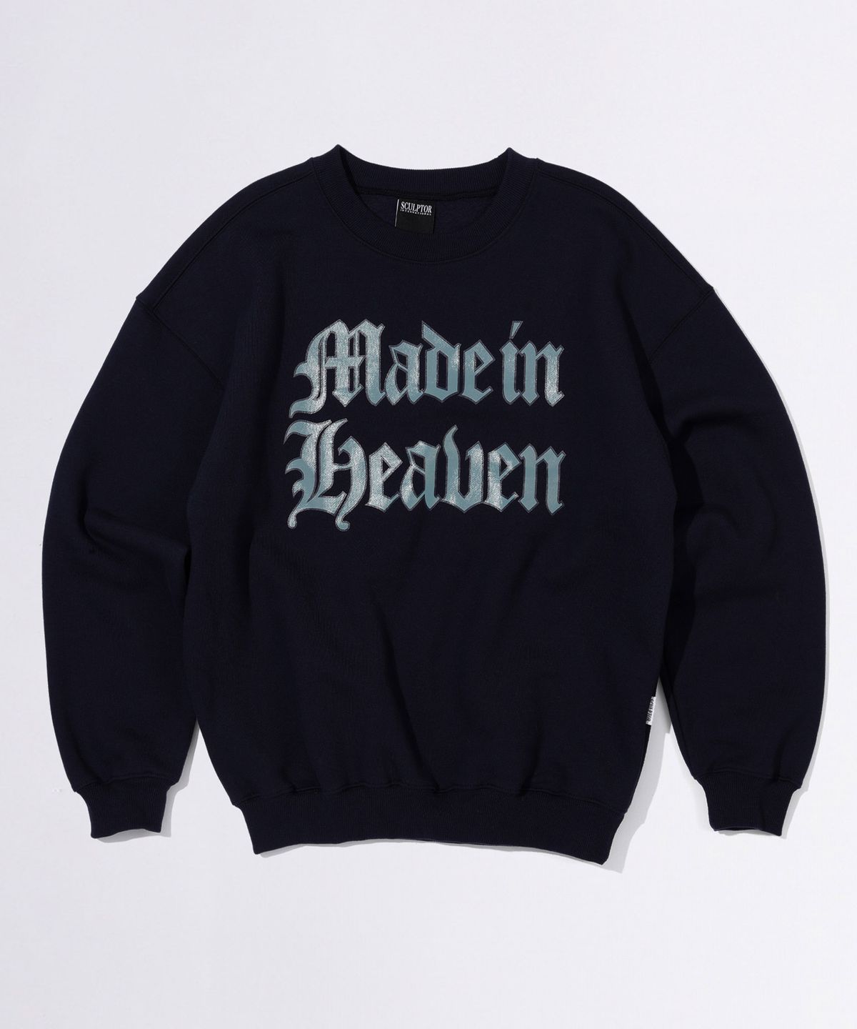 스컬프터(SCULPTOR) Sticky Paint Sweatshirt Navy