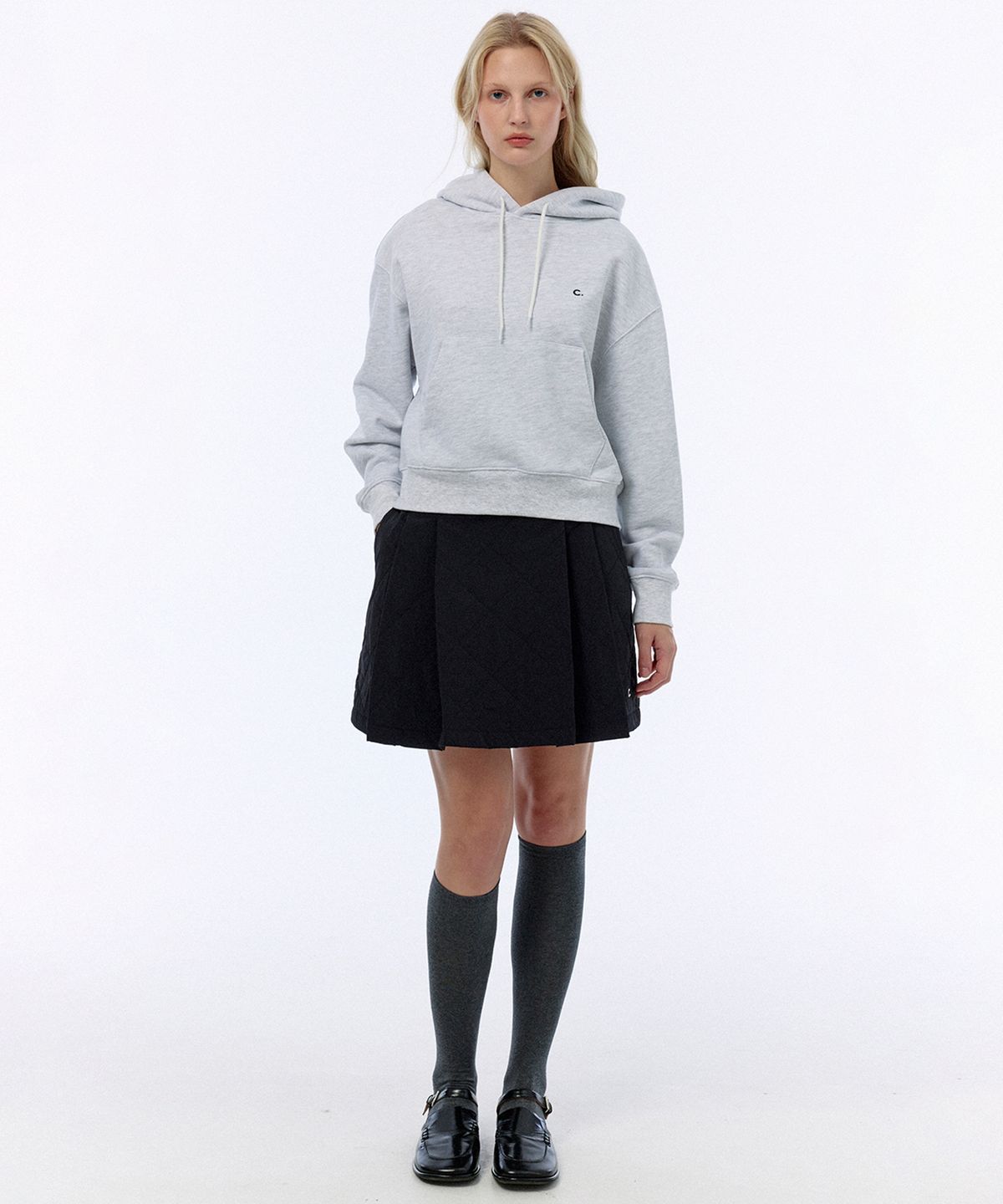 클로브(CLOVE) [24FW clove] Quilted Skirt (Black)