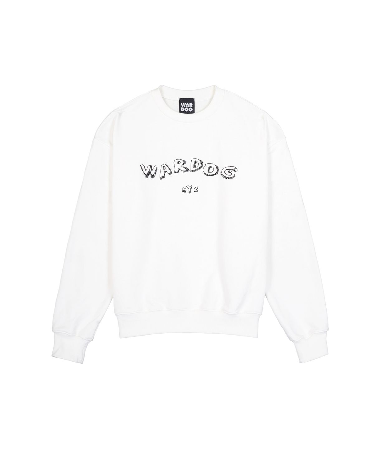워독(WARDOG) NYC 로고 맨투맨 화이트