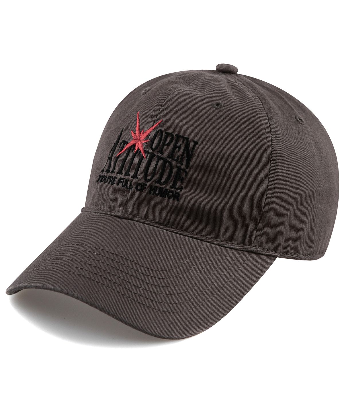 오픈 에티튜드(OPEN ATTITUDE) HUMOR BALL CAP-CHARCOAL