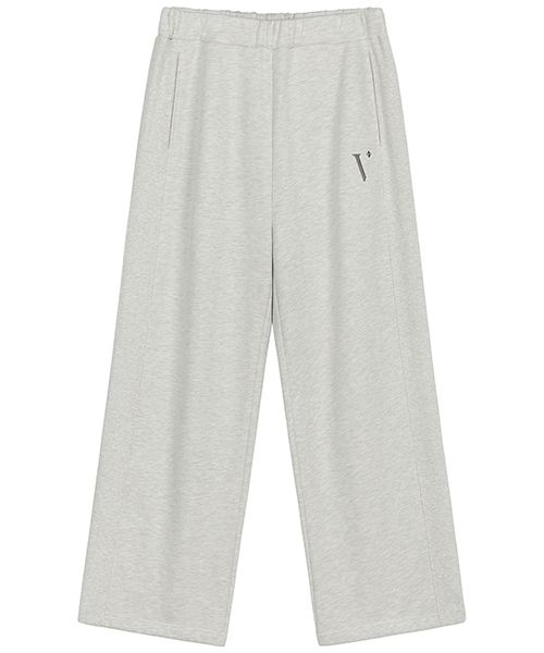 MUSINSA | VIVASTUDIO SYMBOL INCISION SWEATPANTS [WHITE MELANGE]